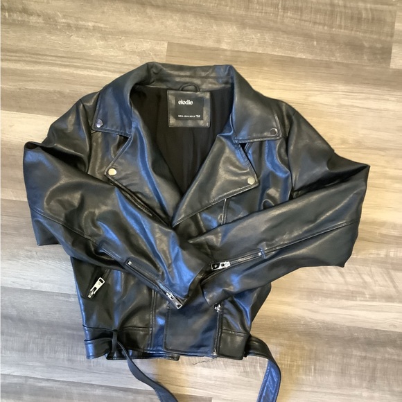 Elodie Faux Leather Moto Jacket - Picture 3 of 5